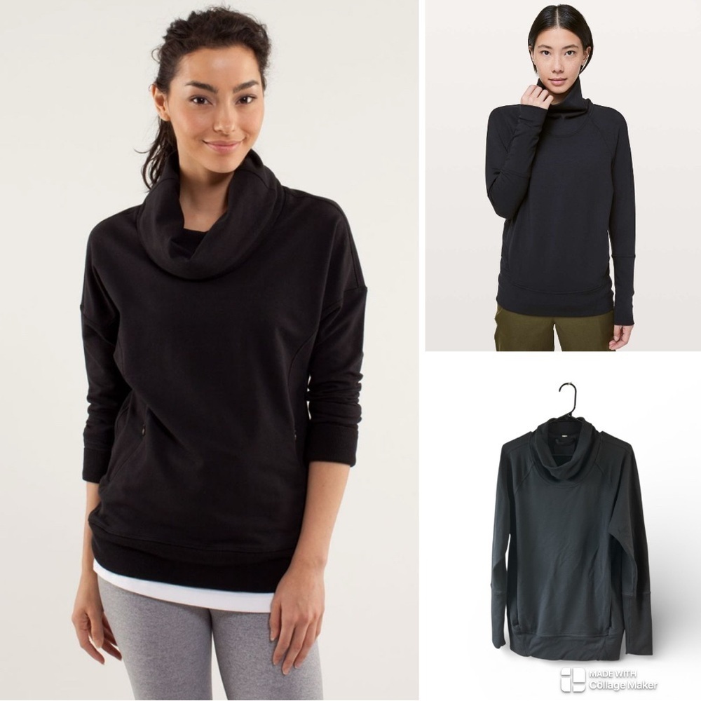 Lululemon Cowl neck pockets pullover